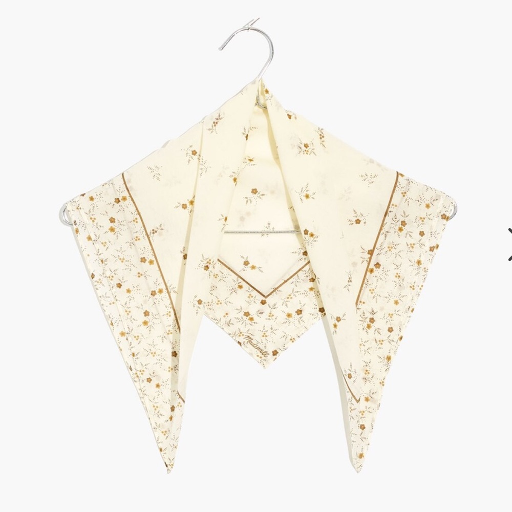 $30 or FREE Madewell Organic Cotton Weathered Olive Kiwi Scarf Kerchief Bandana